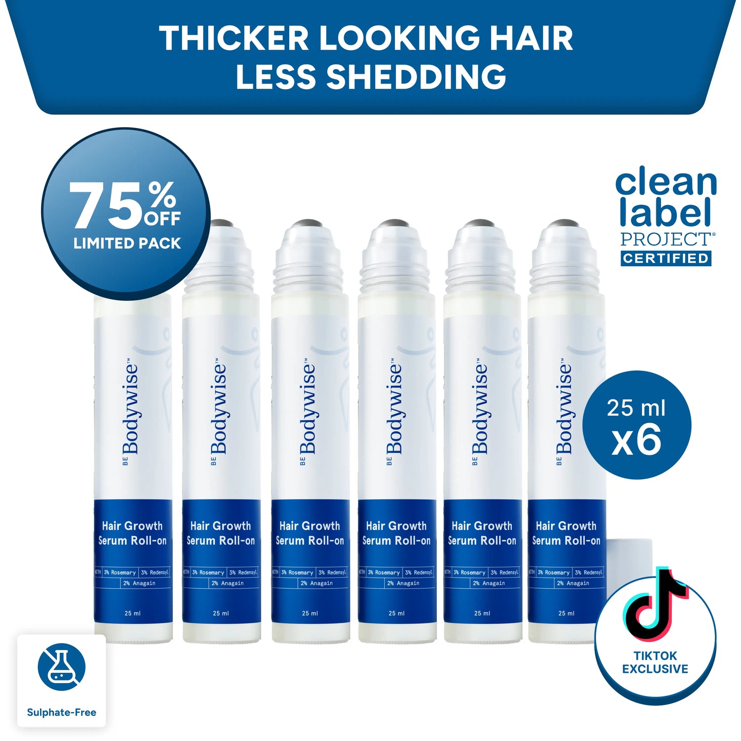 Advanced Hair Density Roll-On Serum - Hair Density Miracle, Anti Hair Fall Scalp Care for Men & Women