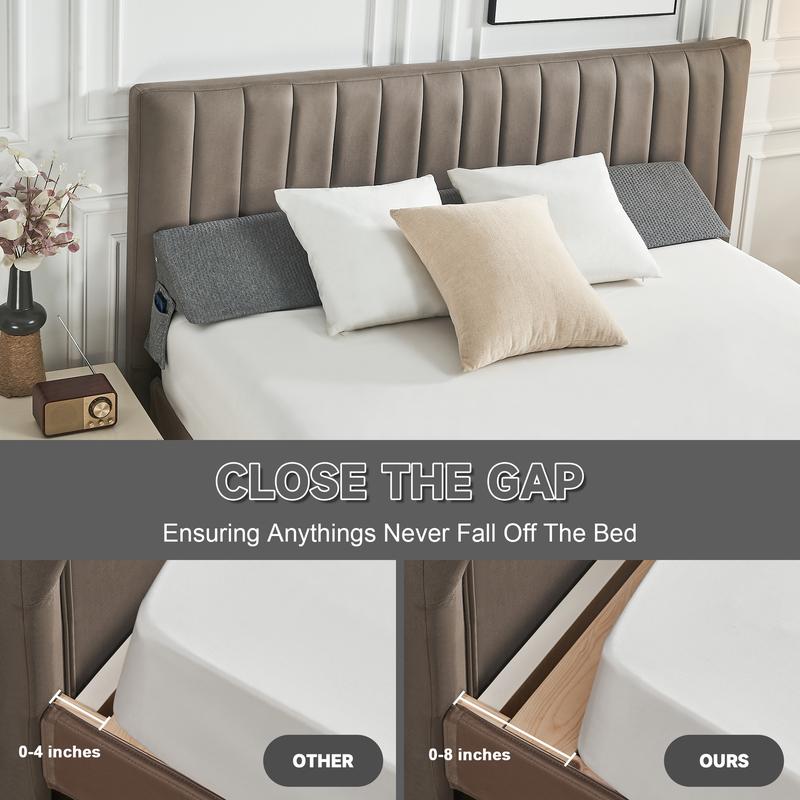 Extra Long Solid Color Quilted Cervical Pillow