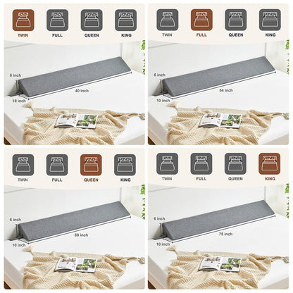 Extra Long Solid Color Quilted Cervical Pillow